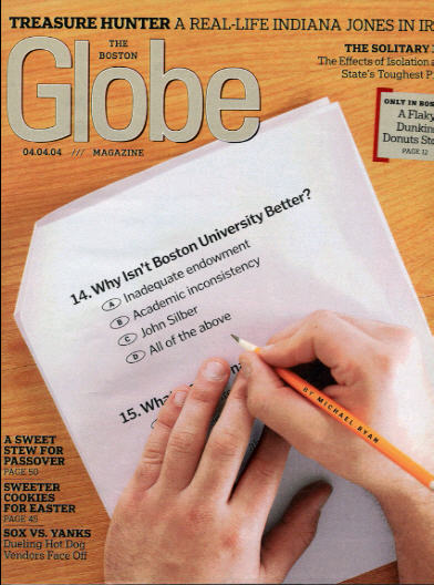 Boston Globe Magazine, April 4, 2004