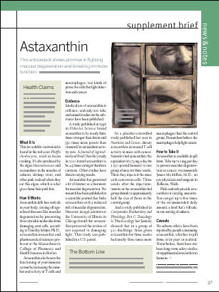 Supplement Brief-Astaxanthin
